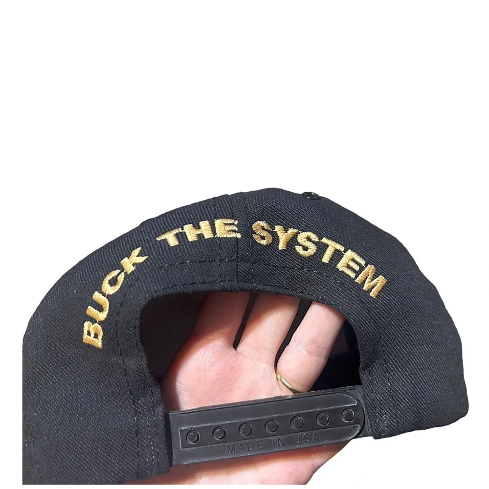 Vintage Made in USA Snapback Hat | Bucks “Buck The System” Embroidered Cap